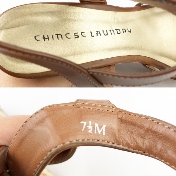 Chinese Laundry Z-Dollface Leather Floral Wedge - Picture 7 of 8